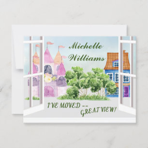 Ich habe das Wasserfarben-City-Budget verschoben Ankündigung