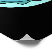 Ich habe dein Bac Funny Bacteria Pun Dark BG Got Poster (Ecke)