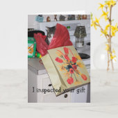 Ich habe dein Geschenk überprüft Karte (Gelbe Blume)