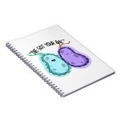 Ich habe deinen Bac Funny Bacteria Pun Got Notizblock (Rechte Seite)