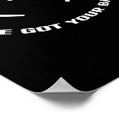 Ich habe deinen Skelettschädel im Hinterkopf Got Poster (Ecke)