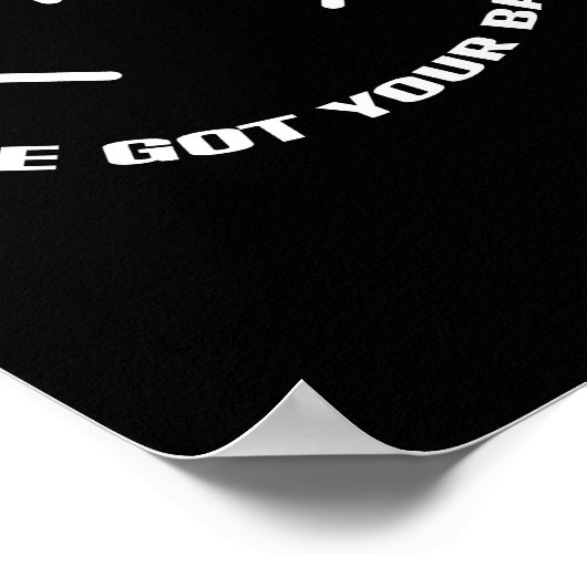 Ich habe deinen Skelettschädel im Hinterkopf Got Poster (Ecke)