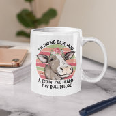 Ich habe Deja Moo Defined Funny Floral Cow Kaffeetasse