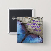 Ich habe Demenz: Geduld bitte Button (Vorne & Hinten)