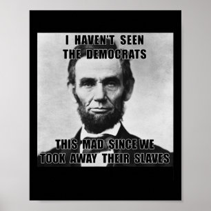 Ich habe Demokraten Abe Lincoln am 4. Juli nicht g Poster