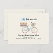 Ich habe den Adresswechsel verschoben Ankündigungspostkarte (Vorne/Hinten)