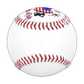 Ich habe den Amerikanische Unabhängigkeitstag gehö Baseball (Rückseite)