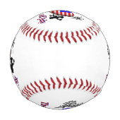 Ich habe den Amerikanische Unabhängigkeitstag gehö Baseball (Rückseite)