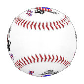 Ich habe den Amerikanische Unabhängigkeitstag gehö Baseball (Vorderseite)