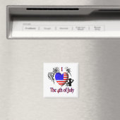 Ich habe den Amerikanische Unabhängigkeitstag gehö Magnet (In Situ (Geschirrspüler))