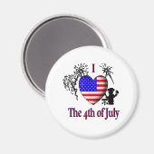 Ich habe den Amerikanische Unabhängigkeitstag gehö Magnet (Vorderseite/Rückseite)