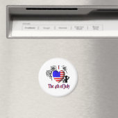 Ich habe den Amerikanische Unabhängigkeitstag gehö Magnet (In Situ (Geschirrspüler))
