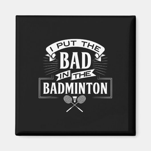 Ich habe den Badminton-Player-Rackets-Shuttle schl Magnet (Vorne)