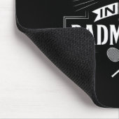 Ich habe den Badminton-Player-Rackets-Shuttle schl Mousepad (Ecke)
