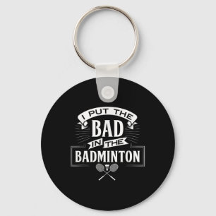 Ich habe den Badminton-Player-Rackets-Shuttle schl Schlüsselanhänger