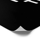 Ich habe den Beat Funny Veggie Pun Dark BG gegosse Poster (Ecke)