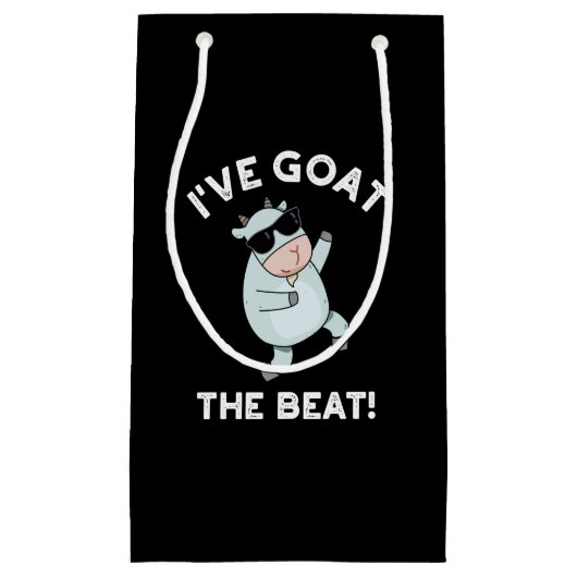 Ich habe den besiegten Funny Animal Pun Dark BG Kleine Geschenktüte (Vorderseite)