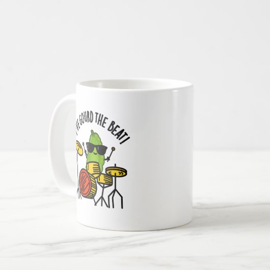 Ich habe den besten Drummer Pun gegossen Kaffeetasse (Vorderseite Links)