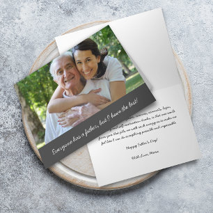 Ich habe den besten Foto Vatertag Karte