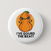 Ich habe den besten Funny Veggie Pun gegossen Button (Vorderseite)