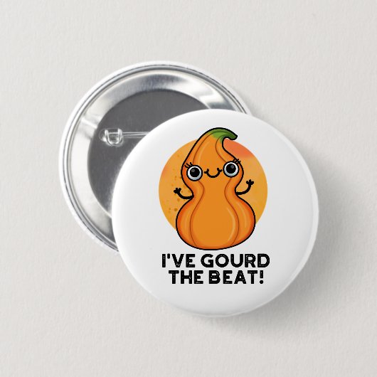 Ich habe den besten Funny Veggie Pun gegossen Button (Vorne & Hinten)