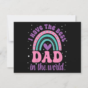 Ich habe den besten Vater in der Welt der Kinderfa Postkarte