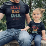 Ich habe den besten Vater je Vintagen Vater Kind T-Shirt<br><div class="desc">Ich habe den besten Papa je Shirt in Retro-Schriftart und Farben,  finde ein passendes "Best Papa jemals"-Shirt in meiner Sammlung "Daddy and me designs".</div>