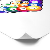 Ich habe den Billard Player Pool Billard Snooker P Poster (Ecke)