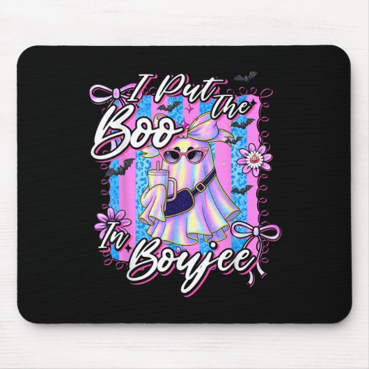 Ich habe den Boo in Boujee Funny Leopard Boujie Gh Mousepad (Vorne)