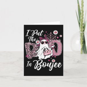 Ich habe den Boo in Boujee Geist lustig Nk Leopard Karte