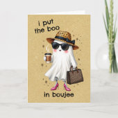 Ich habe den Boo in Boujee Ghost Coquette Hallowee Karte (Vorderseite)