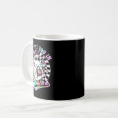 Ich habe den Boo in Boujee Ghost Retro Zebra Leopa Kaffeetasse (Vorderseite Links)