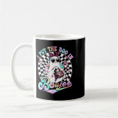 Ich habe den Boo in Boujee Ghost Retro Zebra Leopa Kaffeetasse (Links)