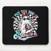 Ich habe den Boo in Boujee Ghost Retro Zebra Leopa Mousepad (Vorne)