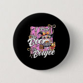 Ich habe den Boo in Boujee Niedlich Ghost Leopard  Button (Vorderseite)