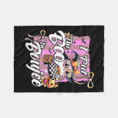 Ich habe den Boo in Boujee Niedlich Ghost Leopard  Fleecedecke (Vorderseite (Horizontal))