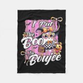 Ich habe den Boo in Boujee Niedlich Ghost Leopard  Fleecedecke (Vorderseite)