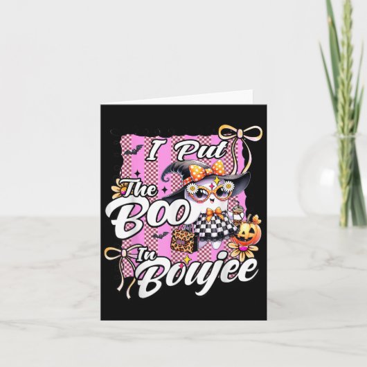 Ich habe den Boo in Boujee Niedlich Ghost Leopard  Karte (Vorderseite)