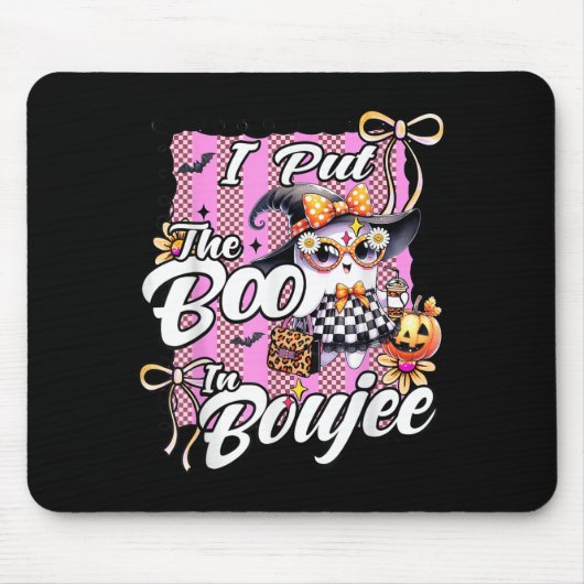 Ich habe den Boo in Boujee Niedlich Ghost Leopard Mousepad (Vorne)