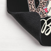 Ich habe den Boo in Boujee Niedlich Leopard Retro  Mousepad (Ecke)
