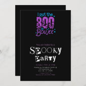 Ich habe den Boo ins Boujee-Halloween-Party gestel Einladung (Vorne/Hinten)