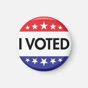 Ich habe den Button 2020 gewählt Magnet