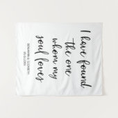 Ich habe den einen Hochzeitshintergrund für mich g Wandteppich (Vorderseite (Horizontal))