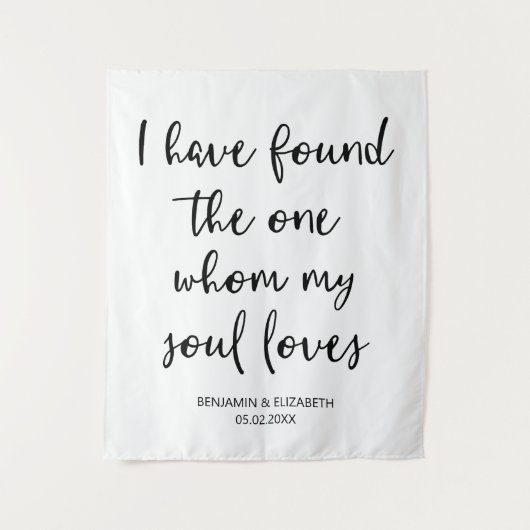 Ich habe den einen Hochzeitshintergrund für mich g Wandteppich (Vorderseite)