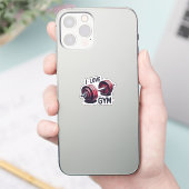 Ich habe den Fitnessraum Liebe Aufkleber (Telefon)