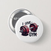 Ich habe den Fitnessraum Liebe Button (Vorne & Hinten)