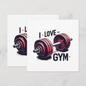 Ich habe den Fitnessraum Liebe Einladung (Vorne/Hinten)