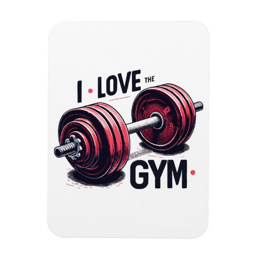 Ich habe den Fitnessraum Liebe Magnet (Vertikal)