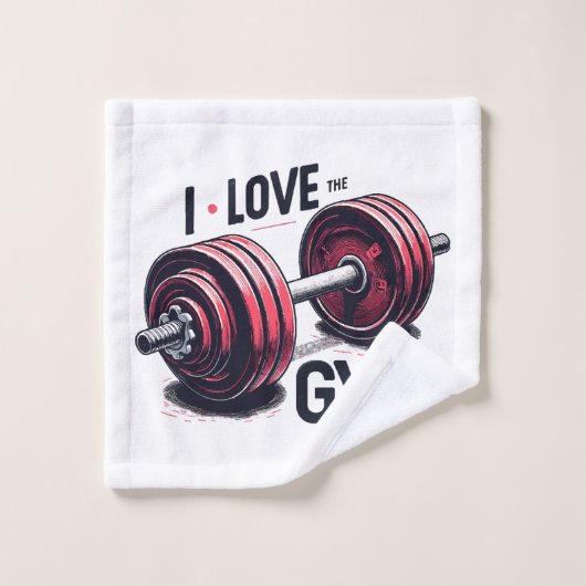 Ich habe den Fitnessraum Liebe Waschlappen (Waschlappen)