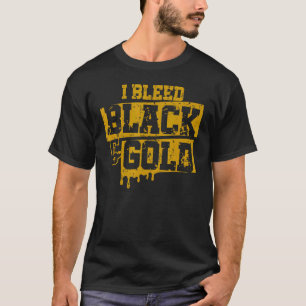 Ich habe den Footb der Black and Gold Game Day Gro T-Shirt